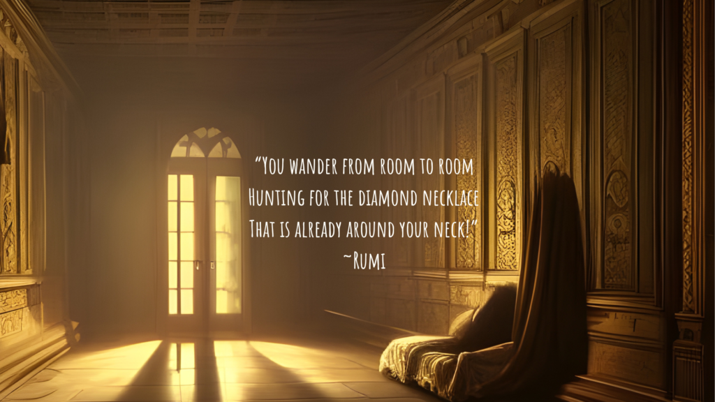 This journey means looking into those dark, shadowy rooms you’ve hidden away from the world.